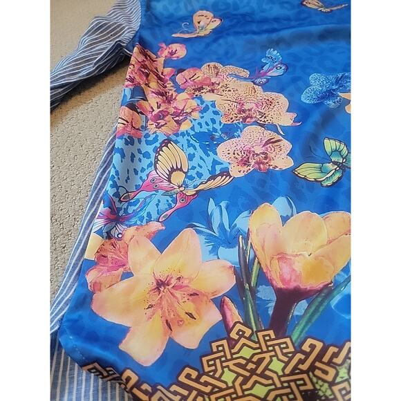 Multiples Women's Button Up Size XS Floral Butterfly Back - Picture 11 of 11